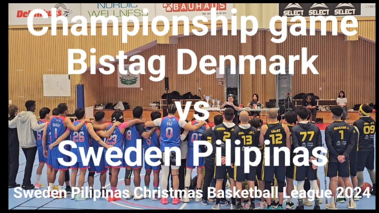 Championship game between Sweden Pilipinas vs Bistag Denmark. SP Christmas Basketball League 2024.