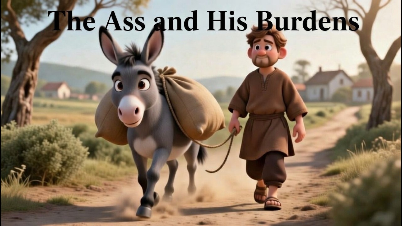 The Ass and His Burden | Kids Stories | Learn English