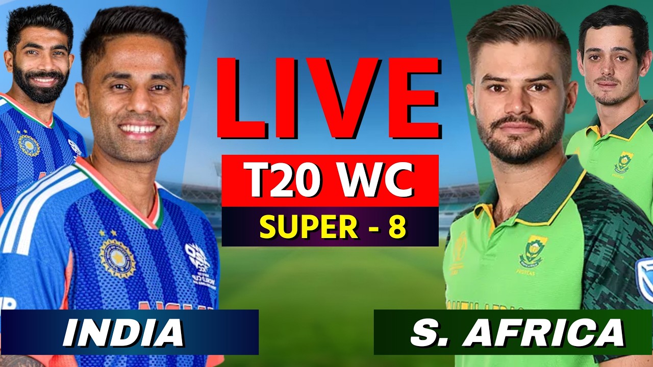 🔴 Live Cricket Match Today: India vs South Africa 43rd T20 | IND vs SA Live Score T20 World Cup 2026