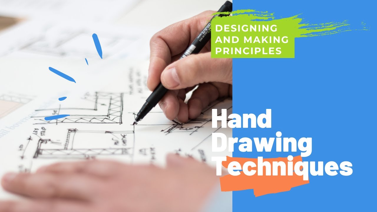 Hand drawing techniques GCSE DT