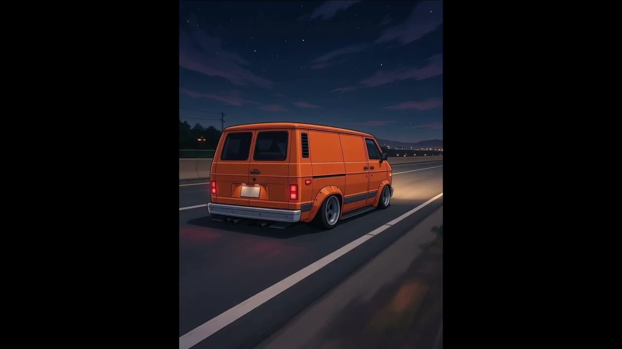 Orange Van-whole block 