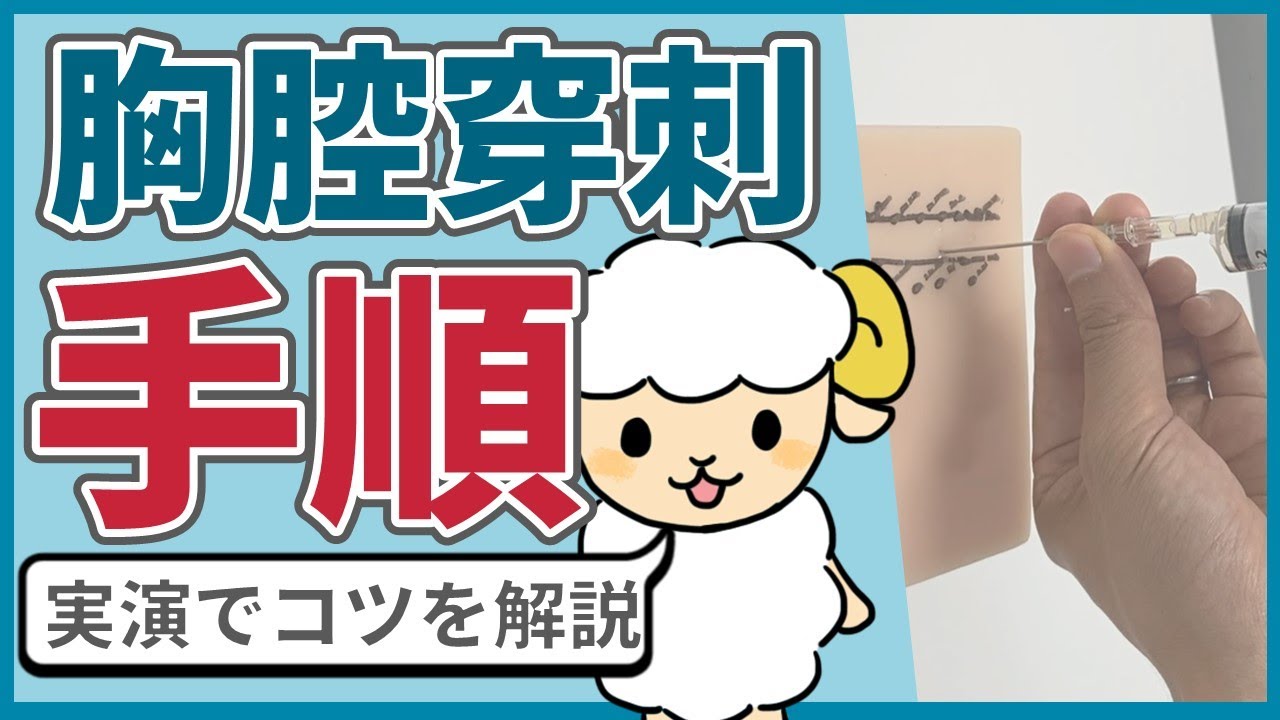 【本に書いてない】胸腔穿刺のコツを現役呼吸器内科医が解説