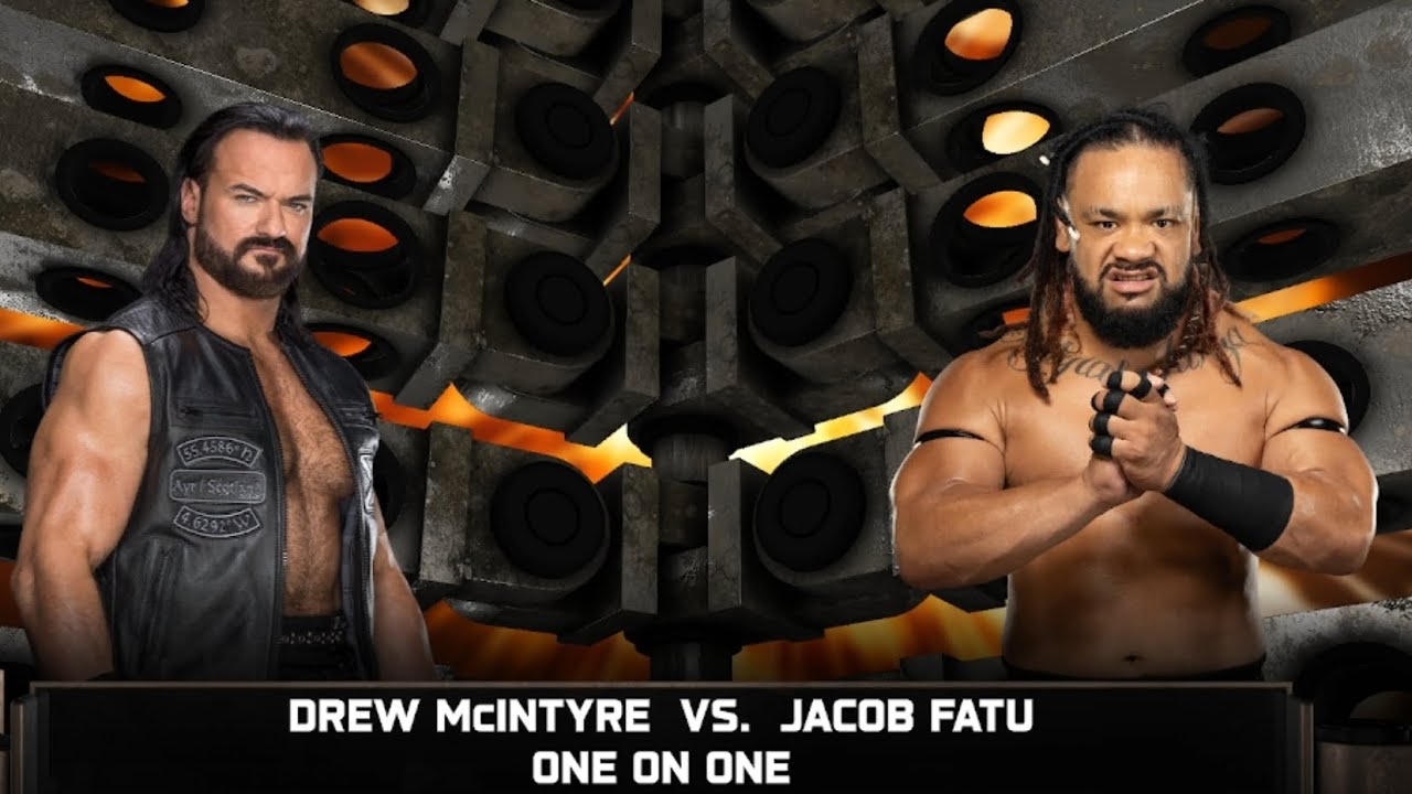 WWE 2K25 GAMEPLAY - DREW MCINTYRE VS JACOB FATU @WWEGames 