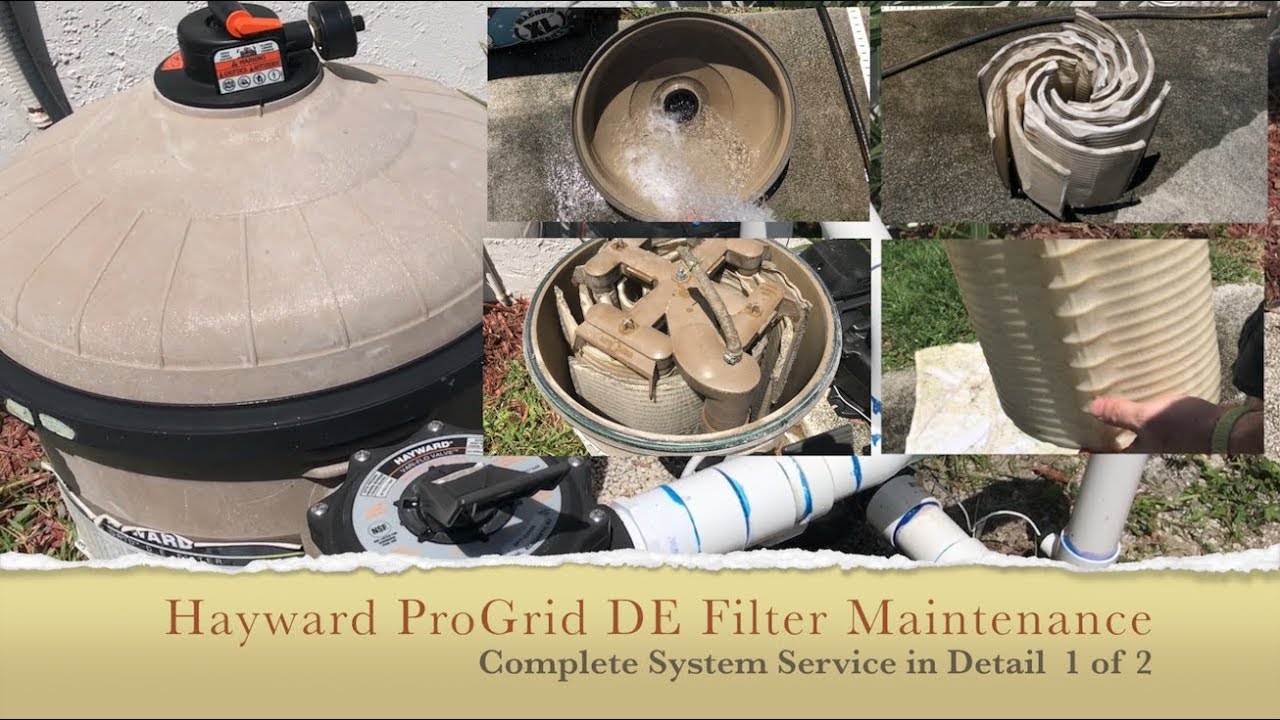 Hayward Pro Grid DE Filter Cleaning - Complete Process - 1 of 2