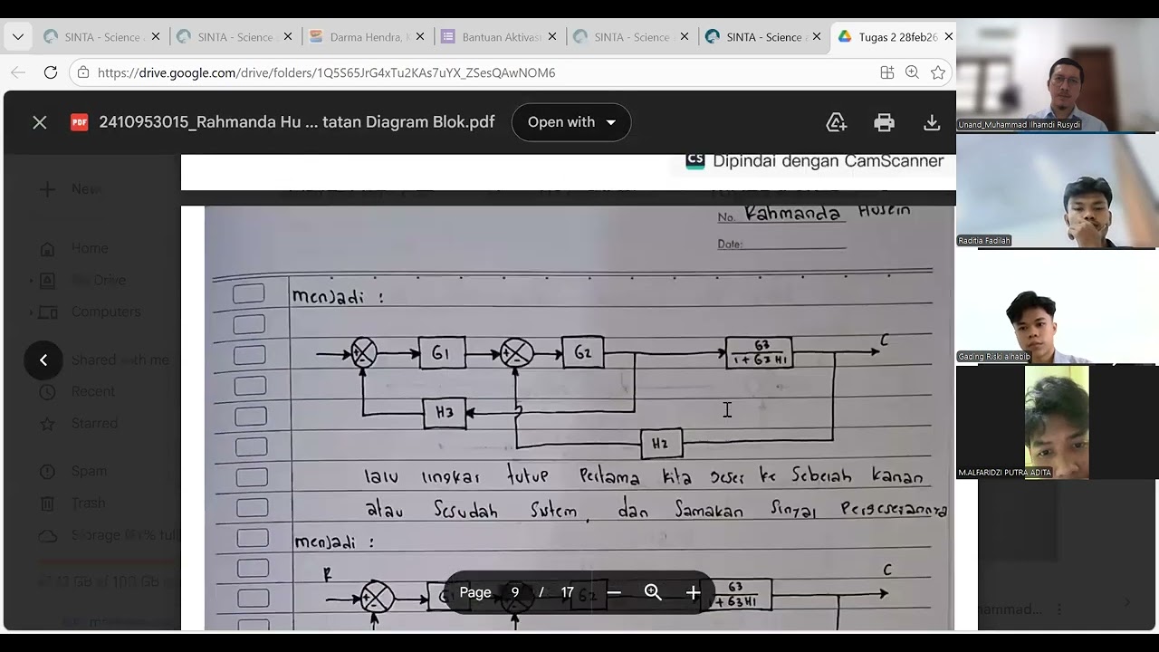 Perkuliahan ketiga-pemodelan diagram blok: modifikasi, dengan titik penjumlahan dan aturan masson