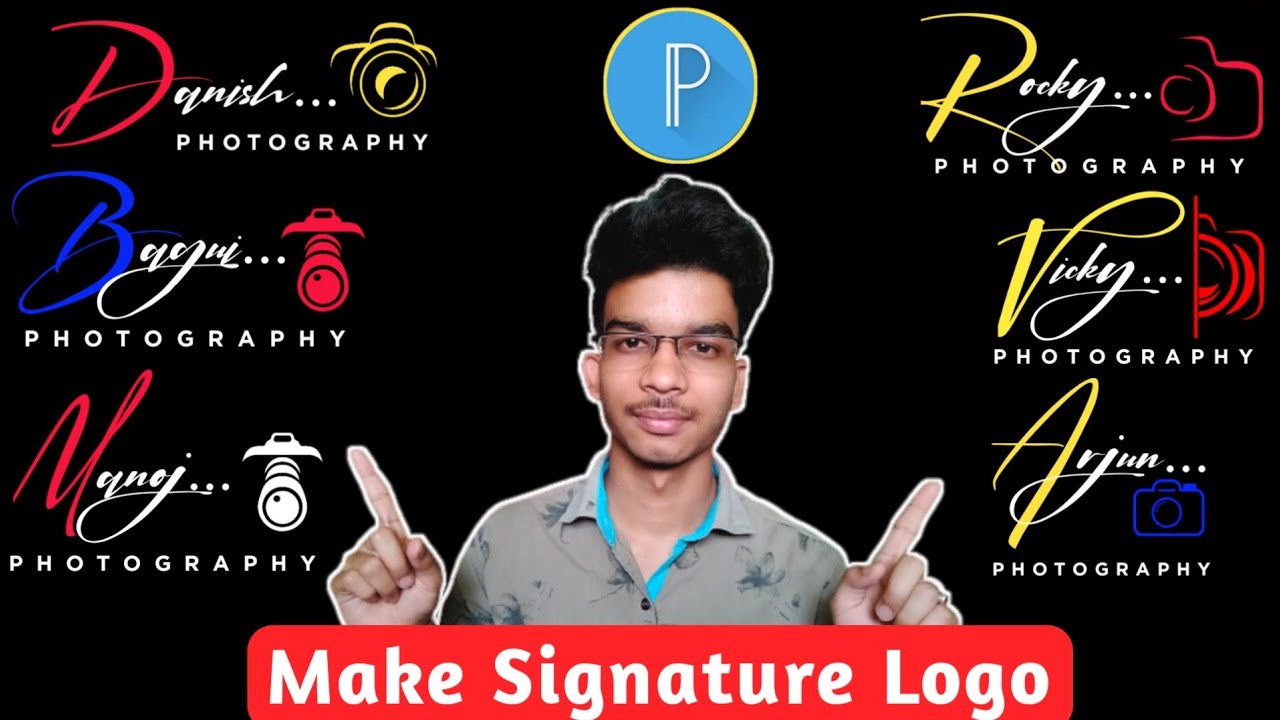 How to make Photography Signature Logo with PixelLab | Stylish Signature Logo On Mobile |