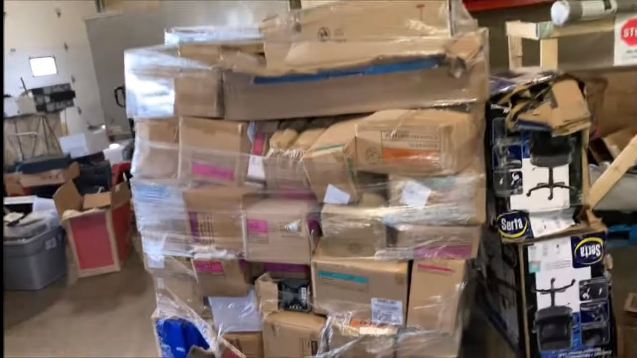 Unboxing and Breaking Down a Liquidation Pallet of Walmart Overstock