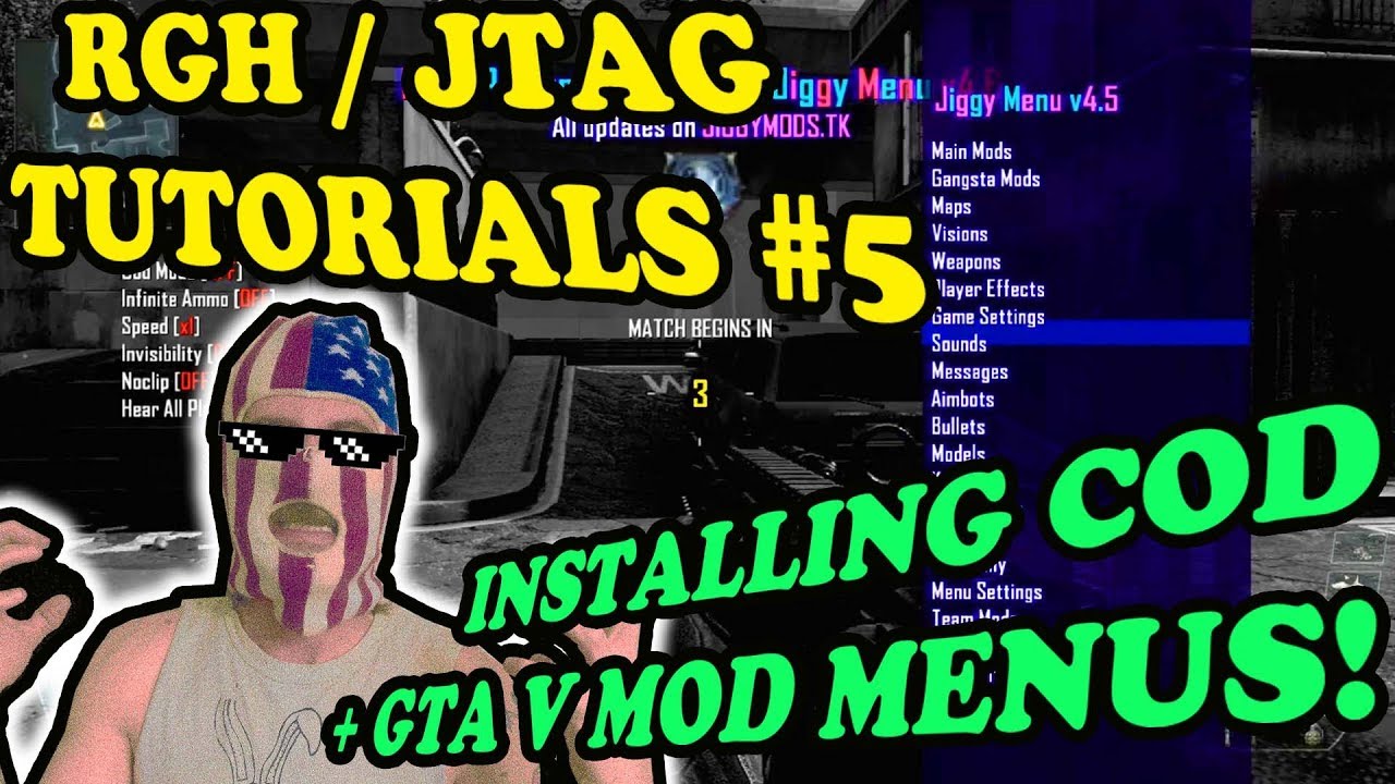 RGH / JTAG TUTORIALS # 5 - HOW TO INSTALL MOD MENUS FOR ALL CALL OF DUTY + GTA V 2018 + DOWNLOADS