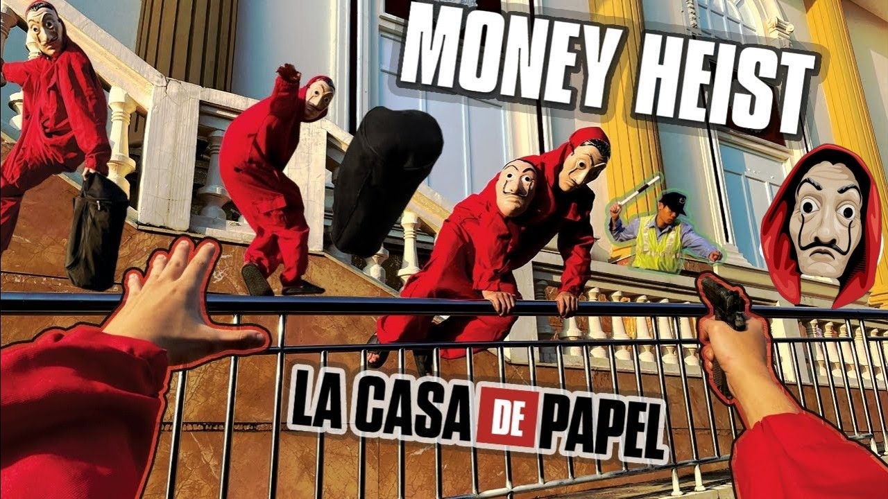 Parkour MONEY HEIST Help Homeless people escape from poor Security POV Movie