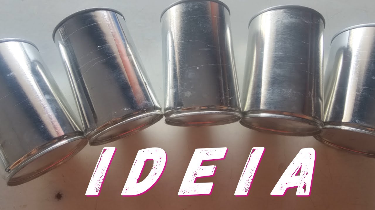 IDEIA MARAVILHOSA COM LATAS #DIY# PORTA OBJETOS 🤩🤩 DO LIXO AO LUXO