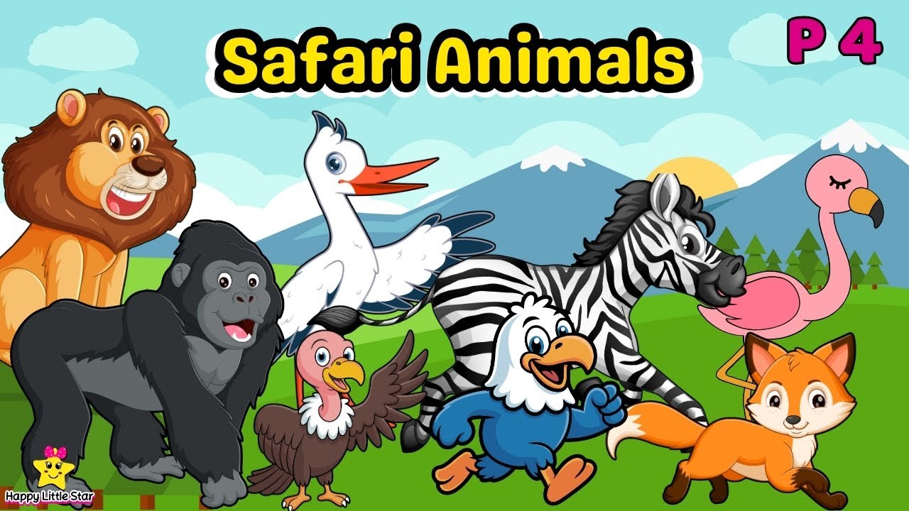 Safari Animal  for kids | Amazing Safari Birds for Kids | Part 4