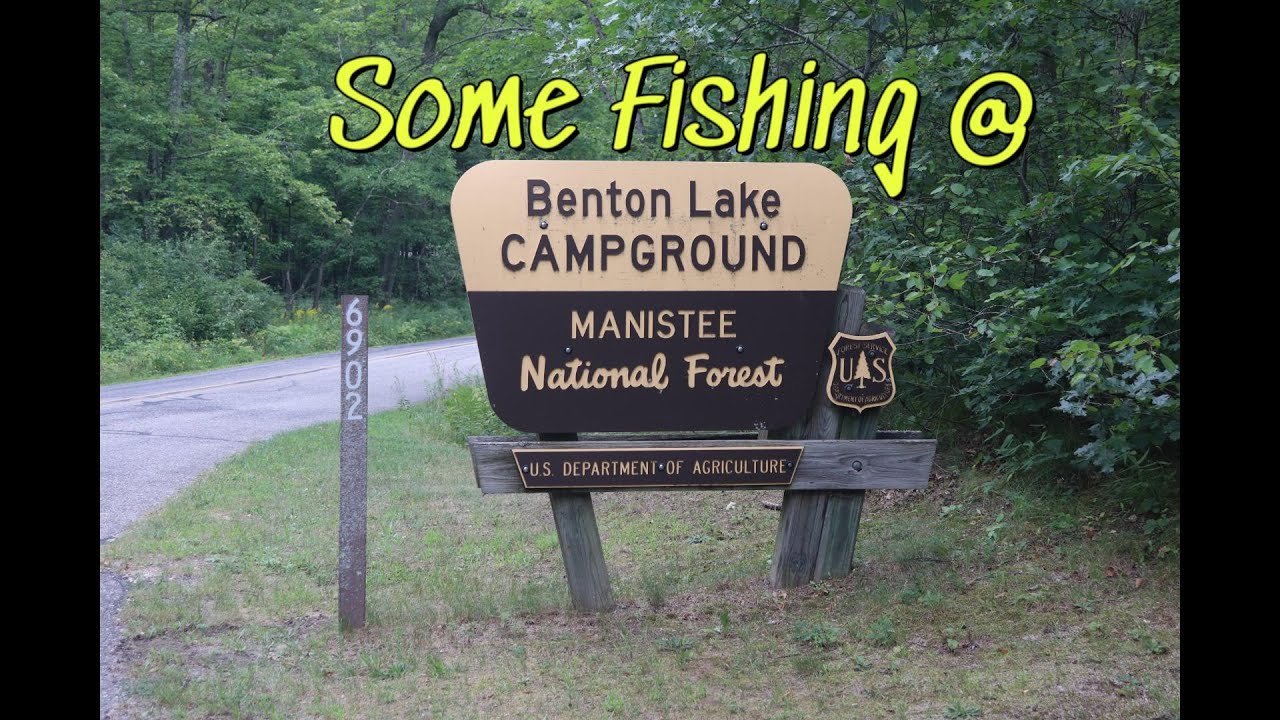 FISHING ON BENTON LAKE IN MICHIGAN