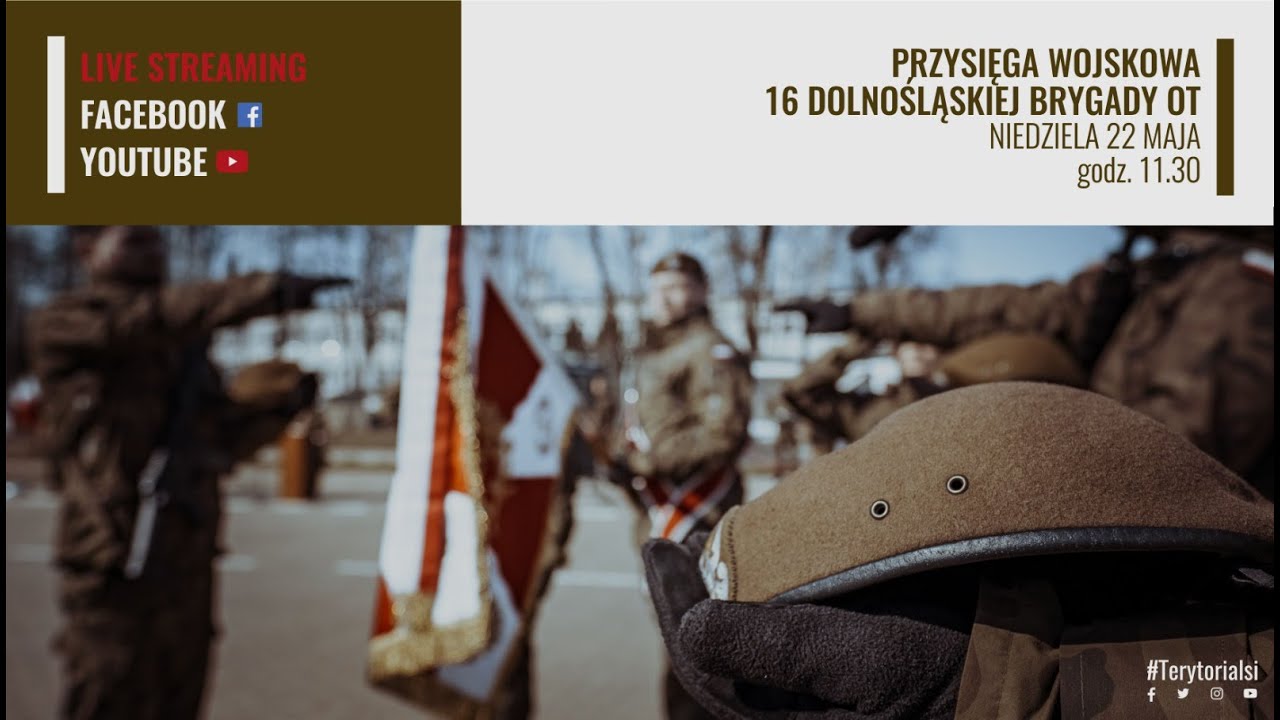 Przysięga wojskowa 16 Dolnośląskiej Brygady Obrony Terytorialnej