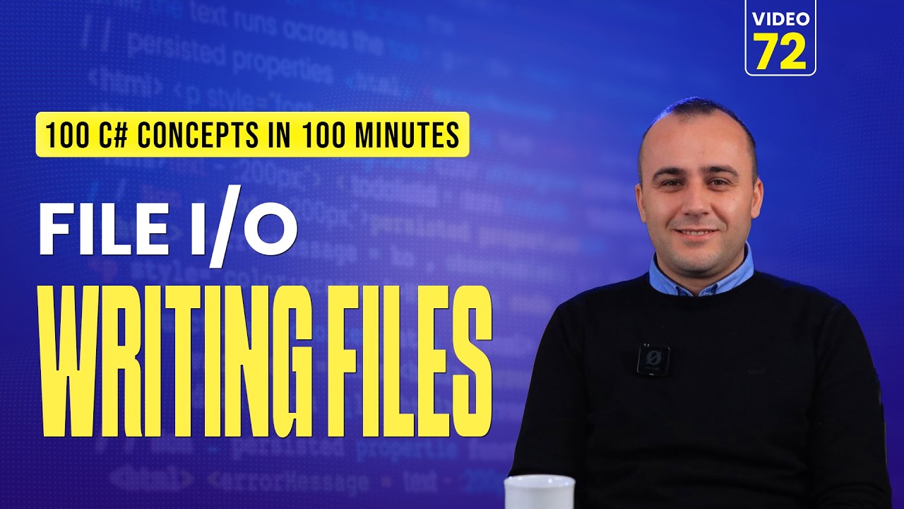 72. C# File I/O | Writing & Appending Text Files