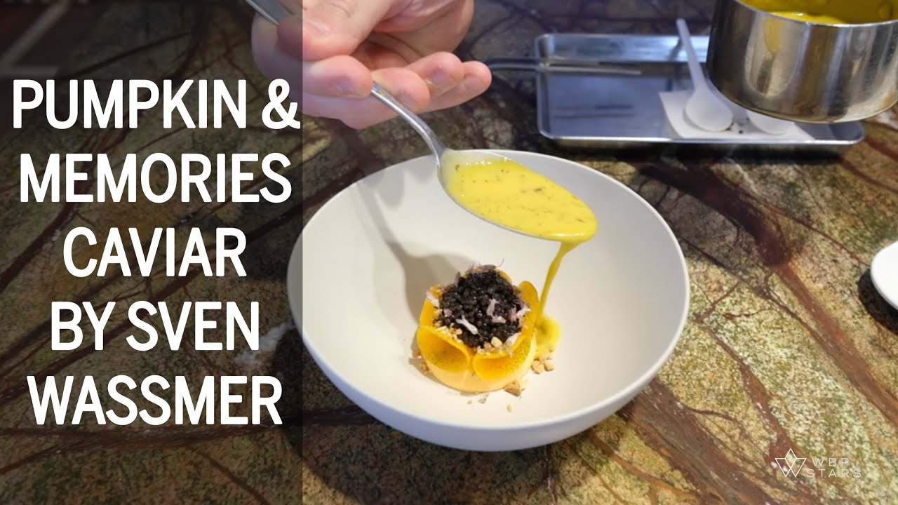 Pumpkin & caviar by Sven Wassmer, restaurant Memories - Grand Resort Bad Ragaz