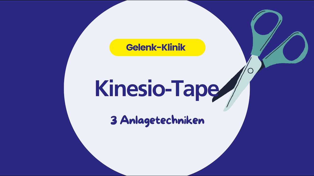 Kinesio-Tape: 3 Anlagetechniken