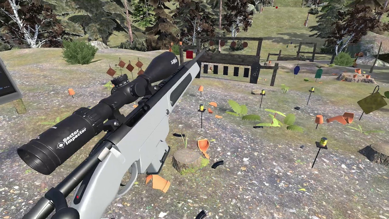 My friends told me to reload some virtual reality firearms in dumb ways