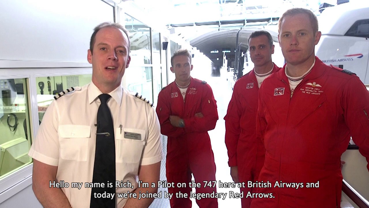 British Airways | The Red Arrows Swap the Hawk for a 747-Jumbo Jet