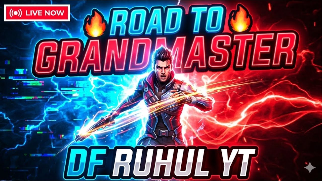 ROAD TO GRANDMASTER  FREE FIRE LIVE || DF RUHUL YT 😊