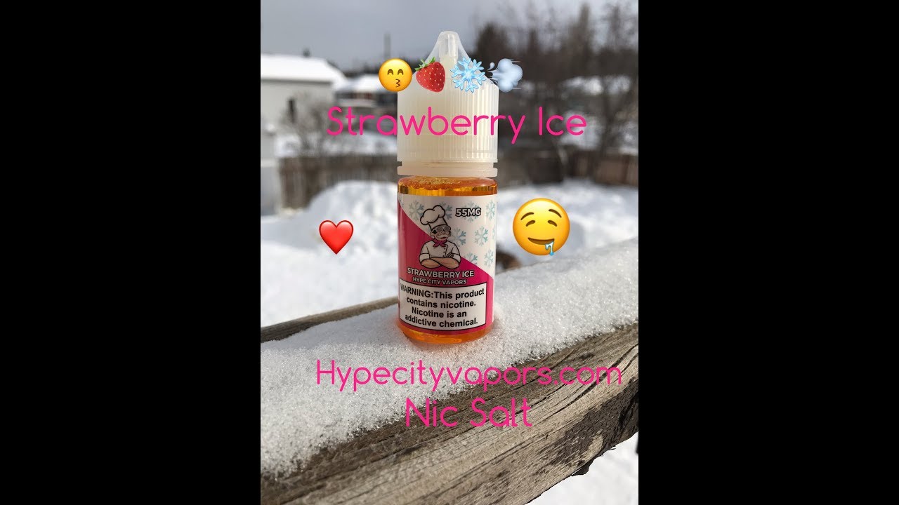 Strawberry Ice Nic Salt Ejuice Review Hypecityvapors.com