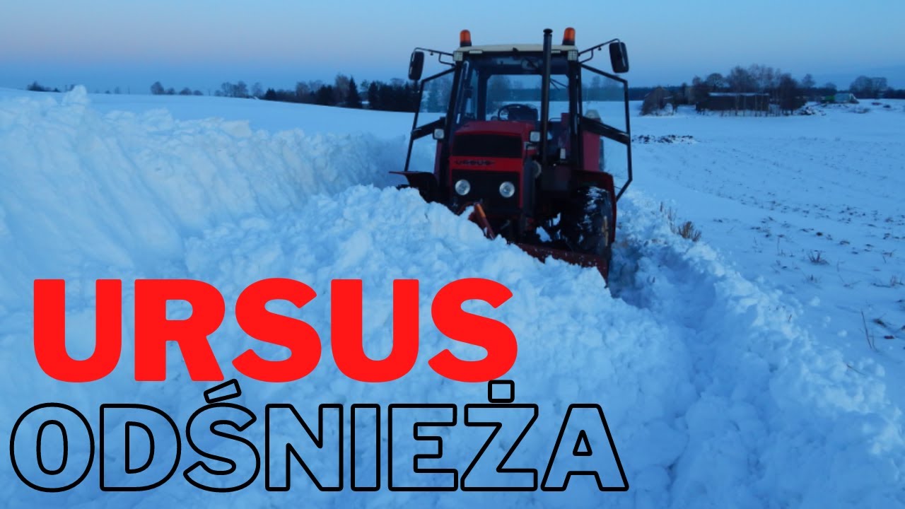 Odśnieżanie Luty 2021! Ursus 1014 w pracy zimowej.