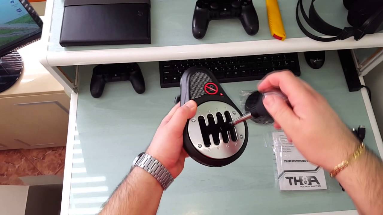 Gear Box Manual Shifter Thrustmaster TH8A Add-On Unboxing 2016