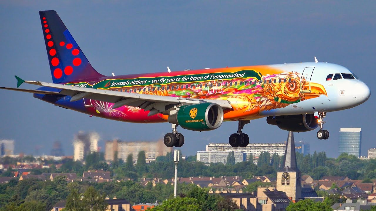 20 MINS LANDINGS & TAKEOFFS at BRU | 4K | Close Up Plane Spotting at Brussels Airport BRU (2022)