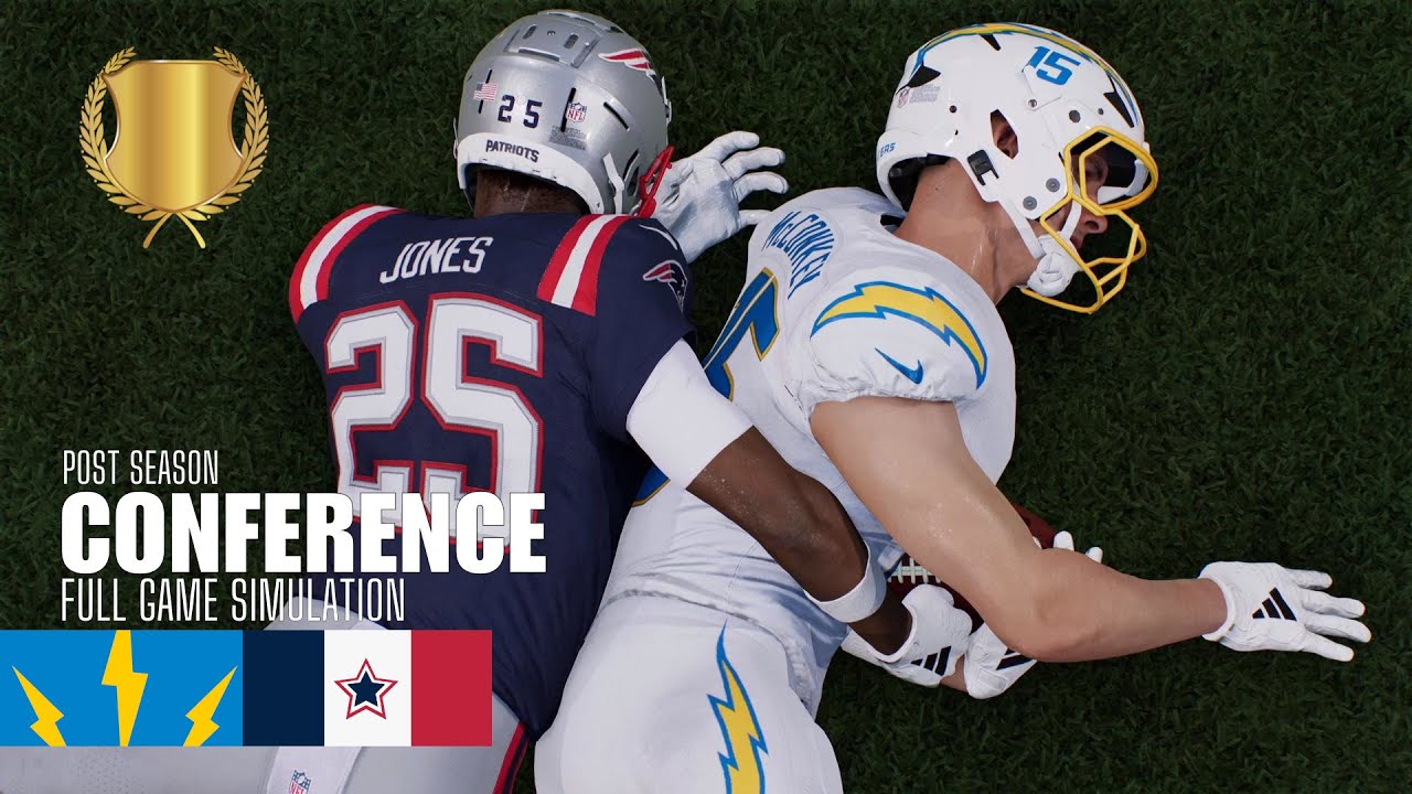 Chargers vs. Patriots | 2025-26 AFC Championship | Madden NFL 26 Simulation