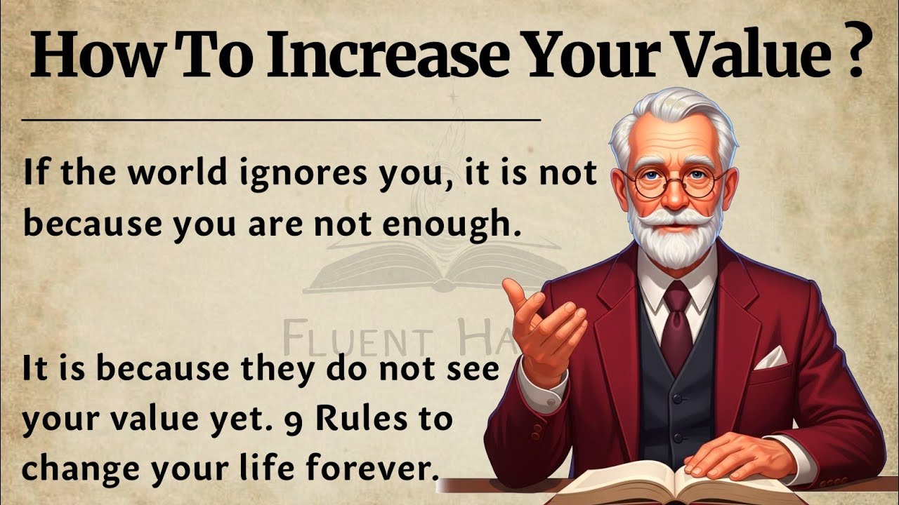 How to Increase Your Value? 💎 | Master English with Motivational Lessons 🔥 | Improve Your Vocabulary