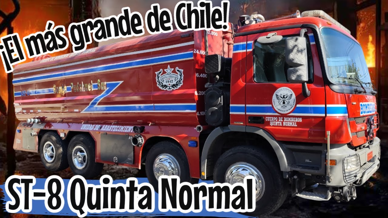 ¡El camión ALJIBE de BOMBEROS más grande de CHILE!
