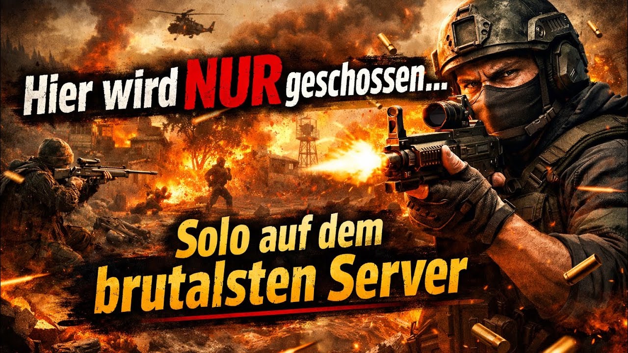 Hier wird NUR geschossen....Solo auf dem brutalsten Server(Teil2)LIVE🔴