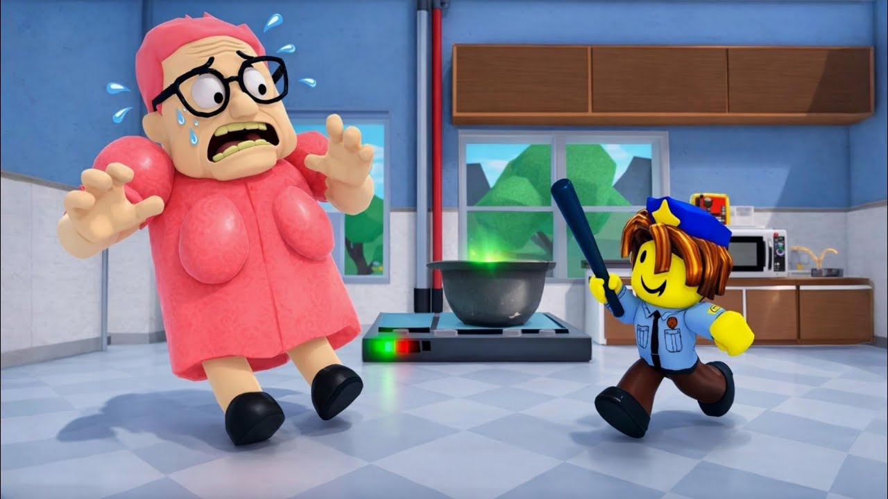 I escape BARRA'S GRANNY HOUSE! (SCARY OBBY)