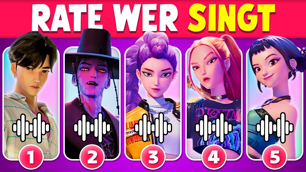 Rate KPop Demon Hunters 2025 anhand des Songs 🔥 Huntrix, Saja Boys, Rumi, Jinu, Baby Saja, Rujinu🎶