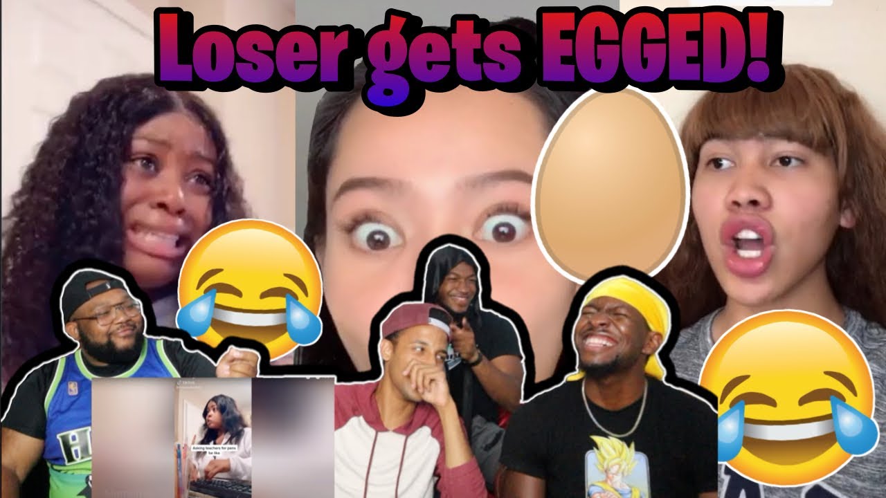 IMPOSSIBLE TIK TOK Try Not To LAUGH Challenge *LOSER GETS EGGED* REACTION!!