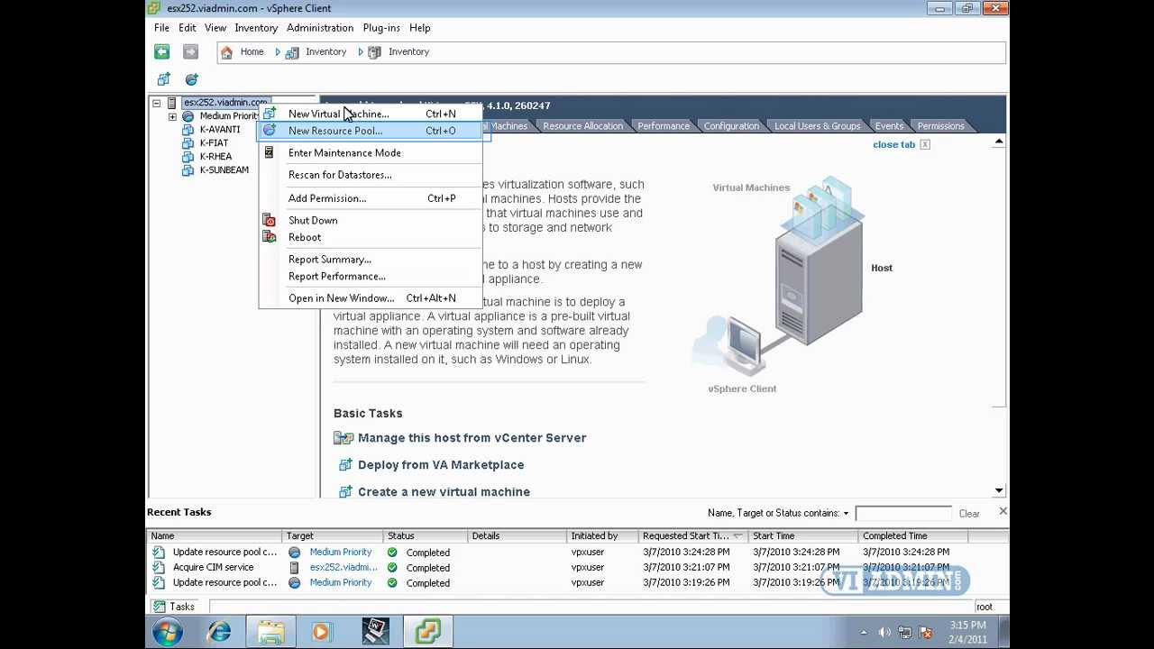 VMWare Resource Pools (Standalone Host)