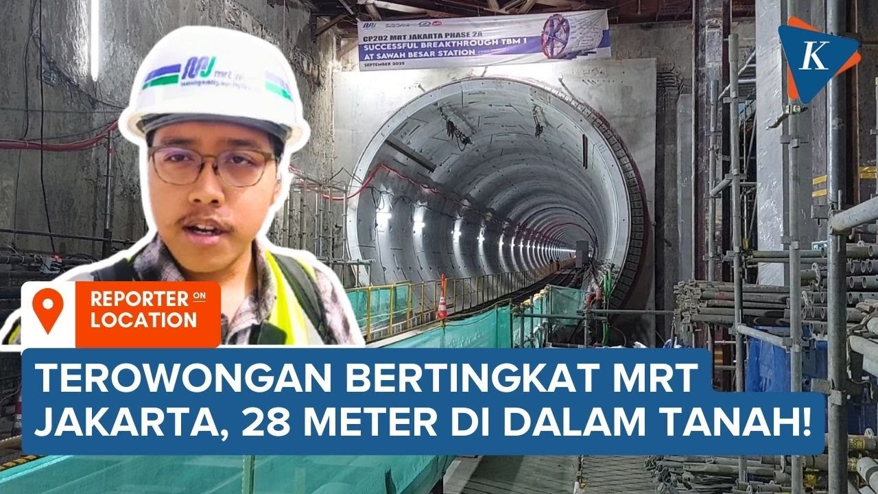 Intip Terowongan Bertingkat MRT Jakarta Sedalam 28 Meter, Pertama di Indonesia