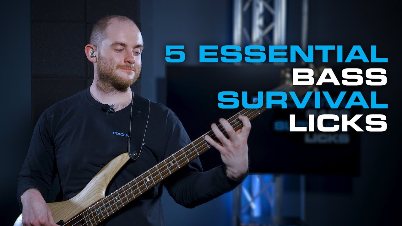 TOP 5 EASY ESSENTIAL Bass Guitar LICKS You MUST Know!