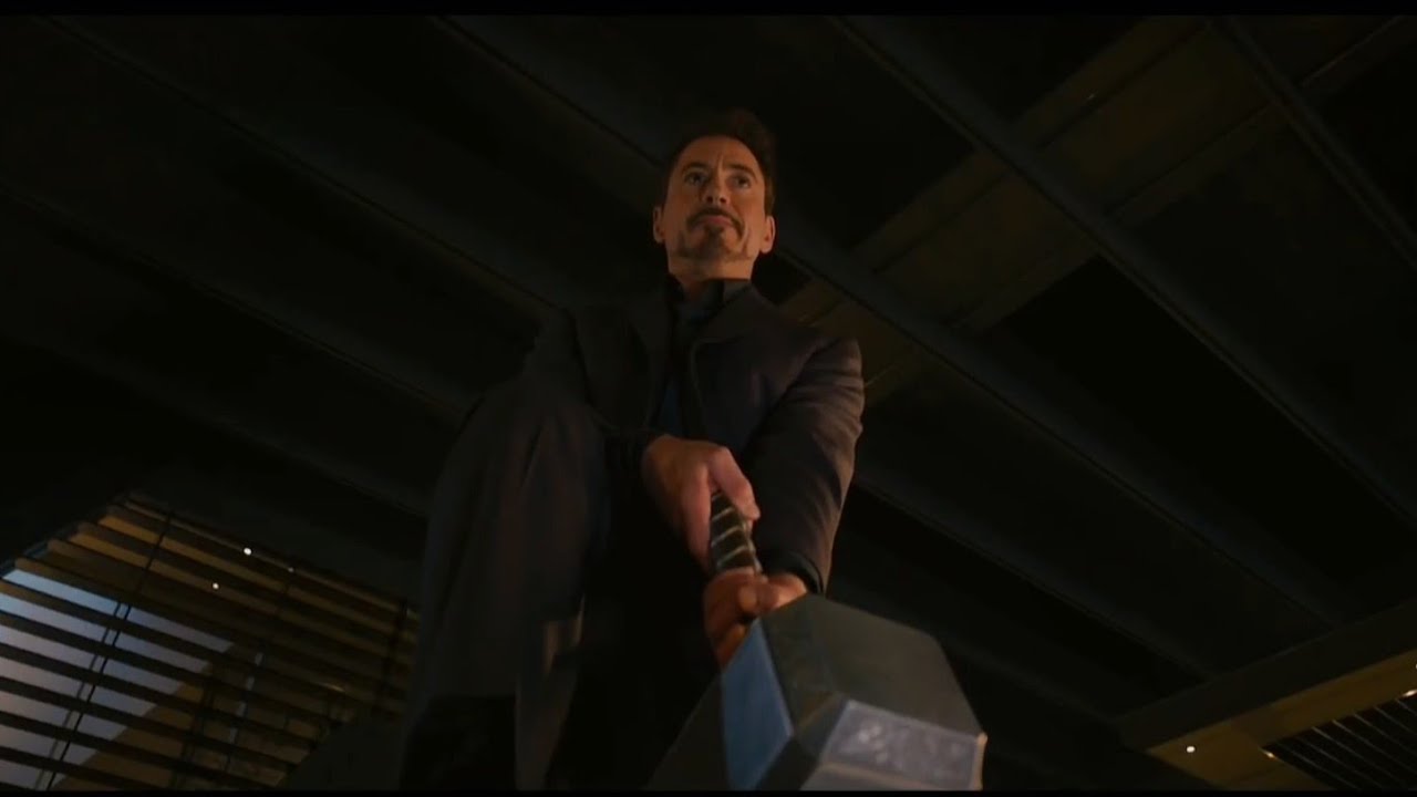 Avengers Age of Ultron Ita - Gli Avengers provano a sollevare il martello di Thor