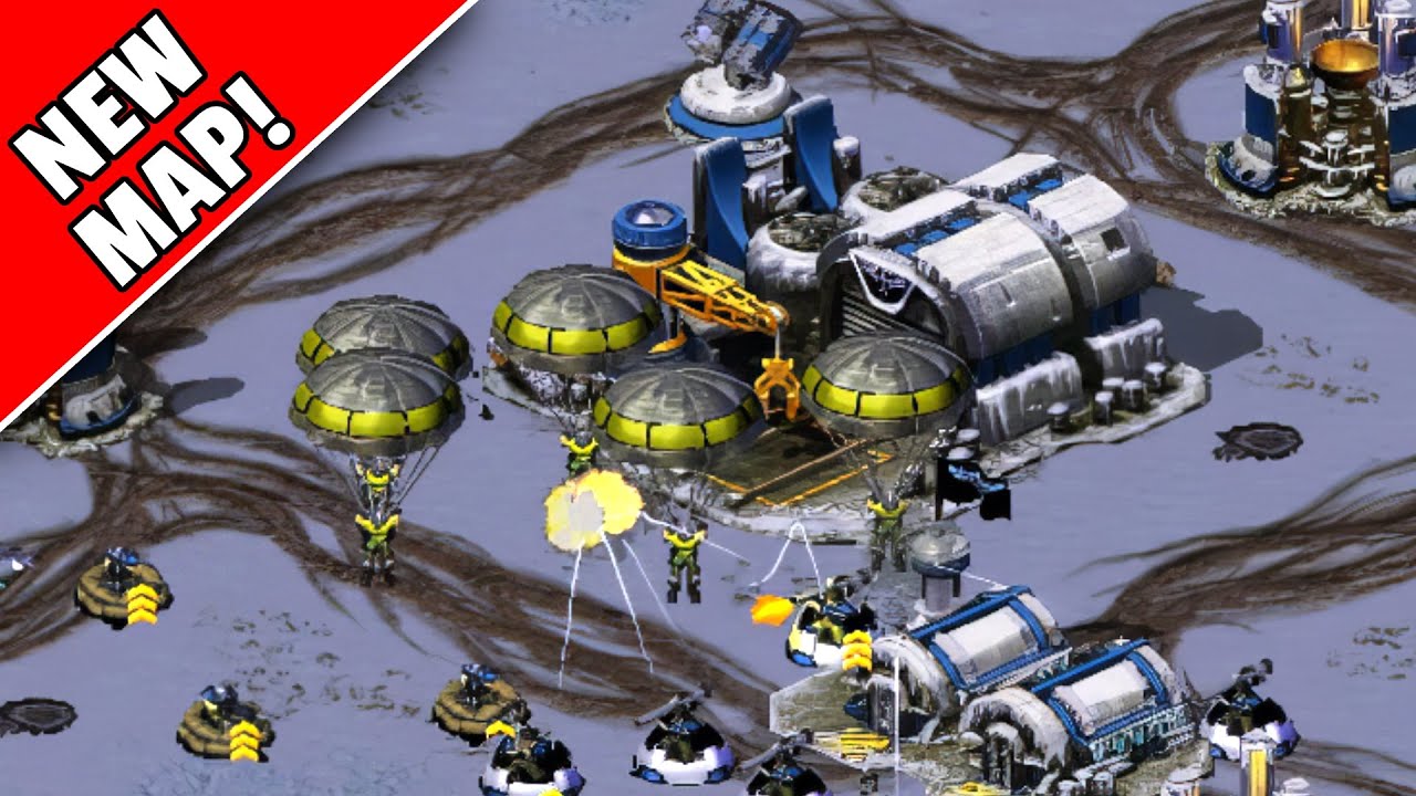 Red Alert 2 | Antarctic Map | (7 vs 1 + Superweapons)