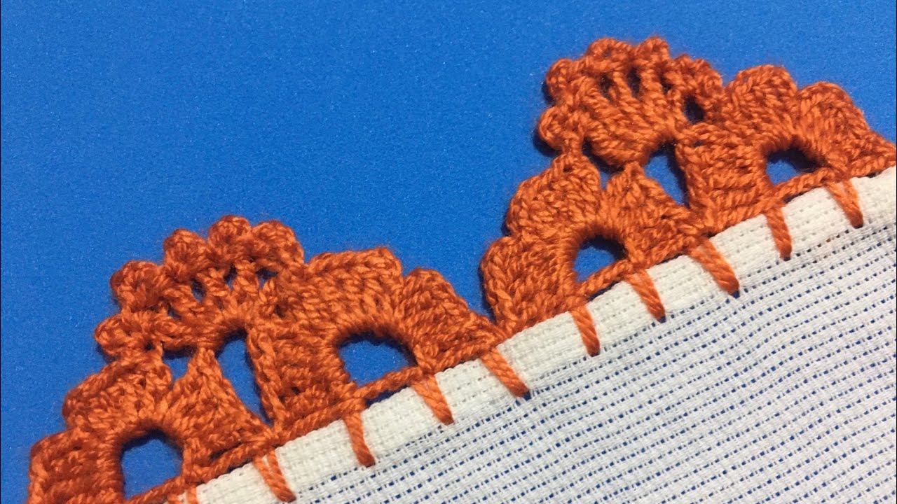 ORILLA TEJIDA FACIL DE UNA VUELTA || PUNTILLA SENCILLA A CROCHET💥 79