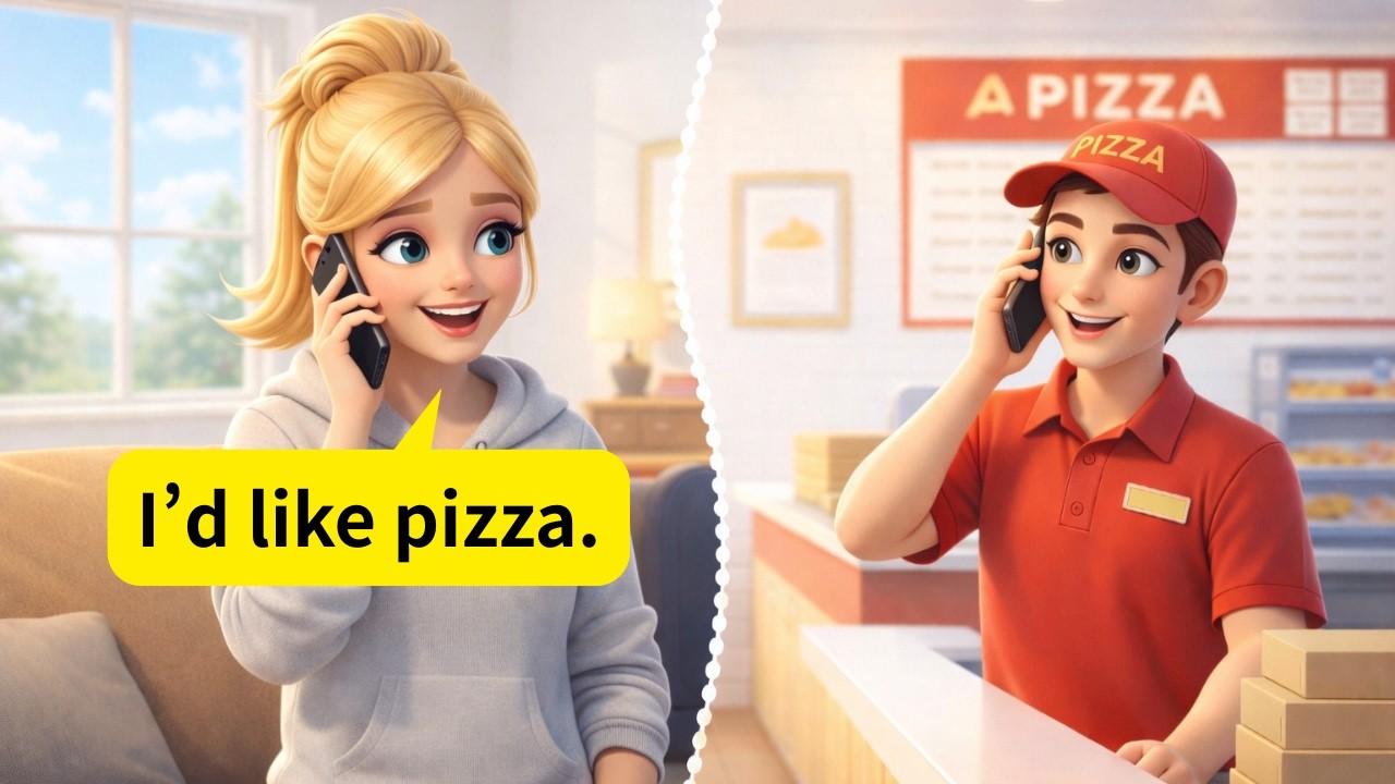 Ordering Food by Phone - Slow and Easy English For Beginners