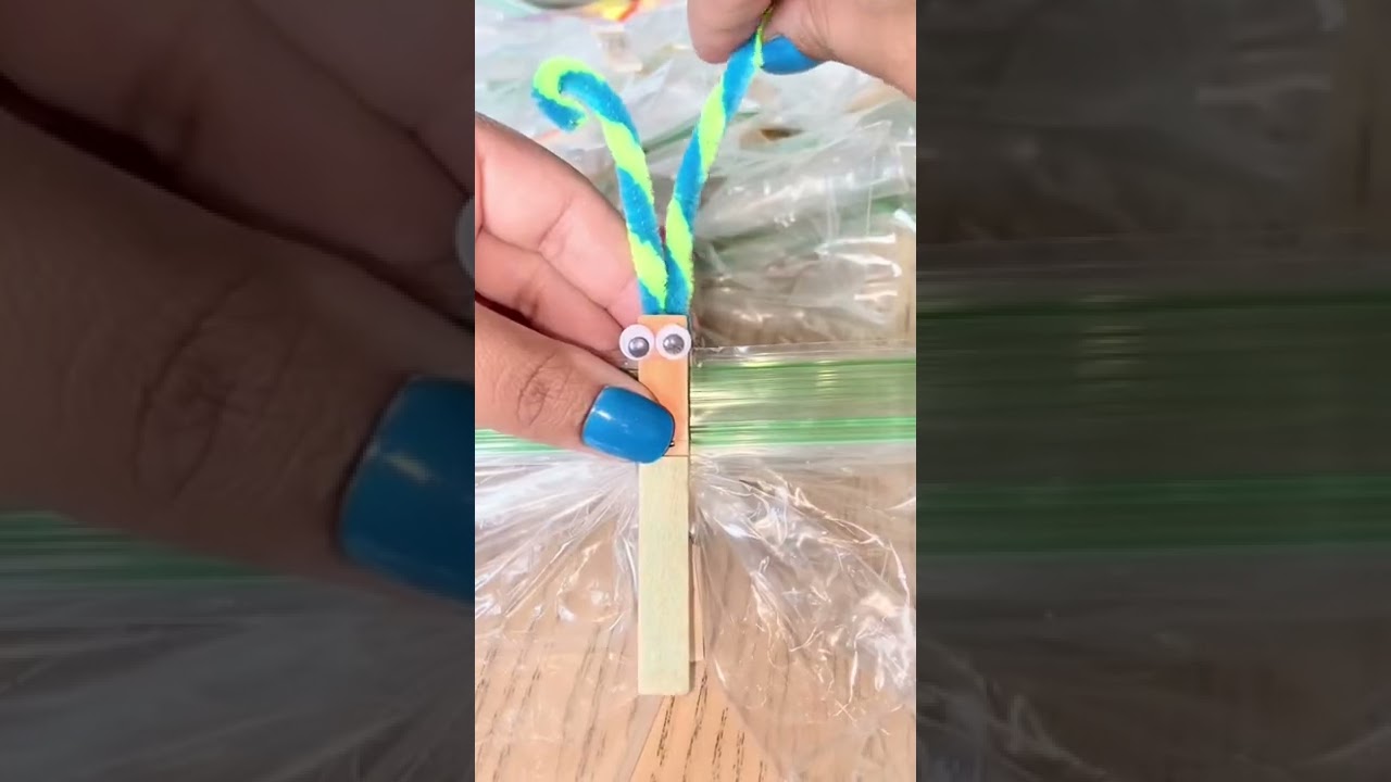 New* How to: Butterfly Snack Bags | DIY Spring/Summer Snack Idea | Quick & Easy kids Snack #shorts