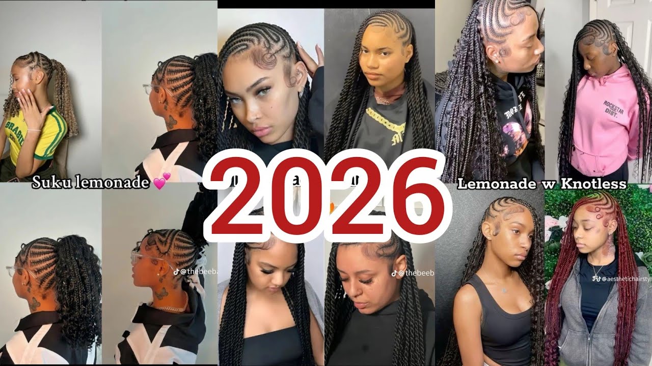 2026 LEMONADE BRAIDS HAIRSTYLES IDEAS/TRENDING BRAIDS HAIRSTYLES FOR LADIES #VIRAL #BRAIDS #FASHION