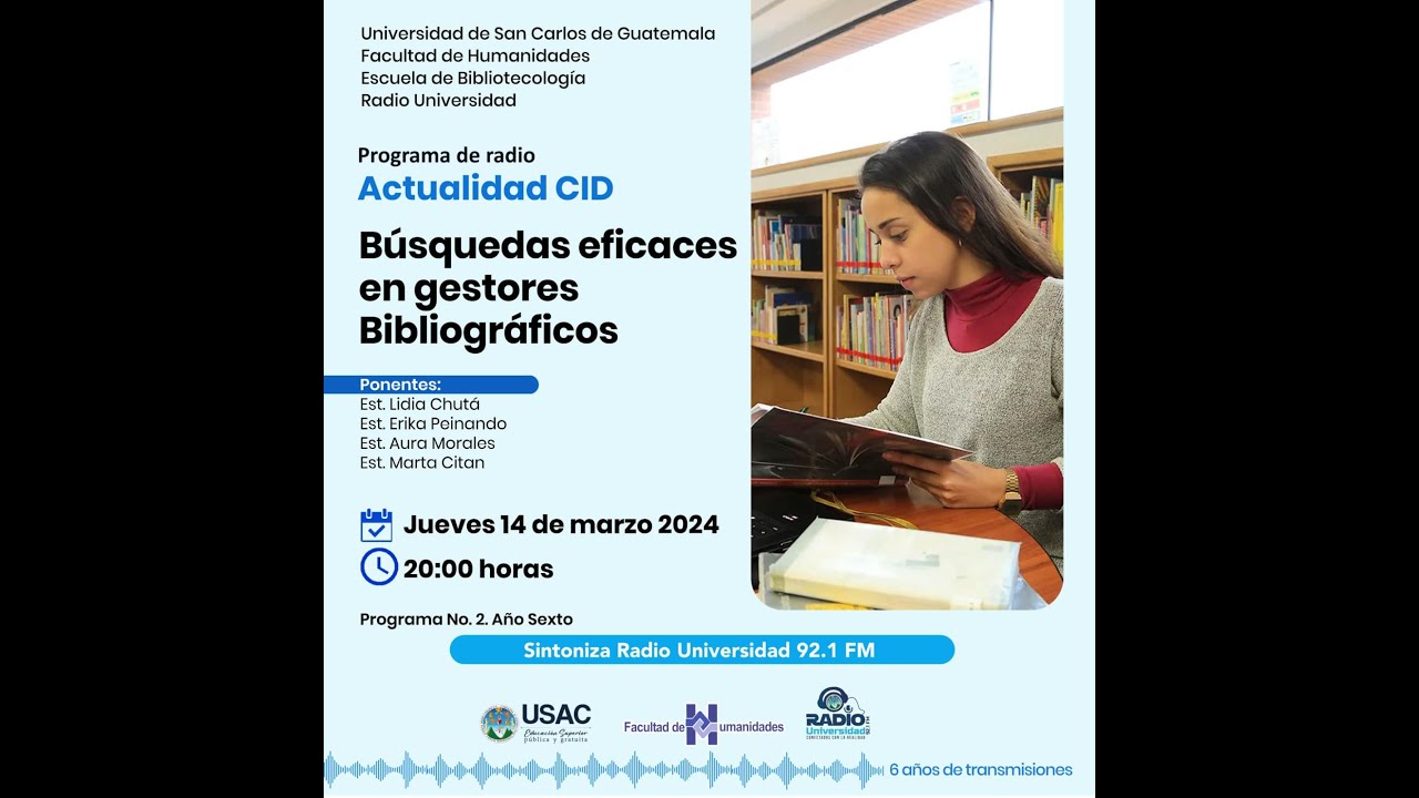 Búsquedas eficaces en gestores bibliográficos