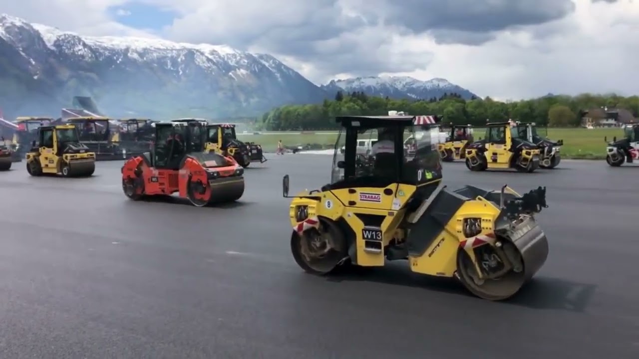 Salzburg Airport runway renovation with the  VÖLKEL Navigator
