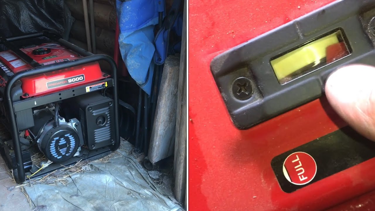 “reading” the FUEL GAUGE predator 9000 generator (harbor freight)