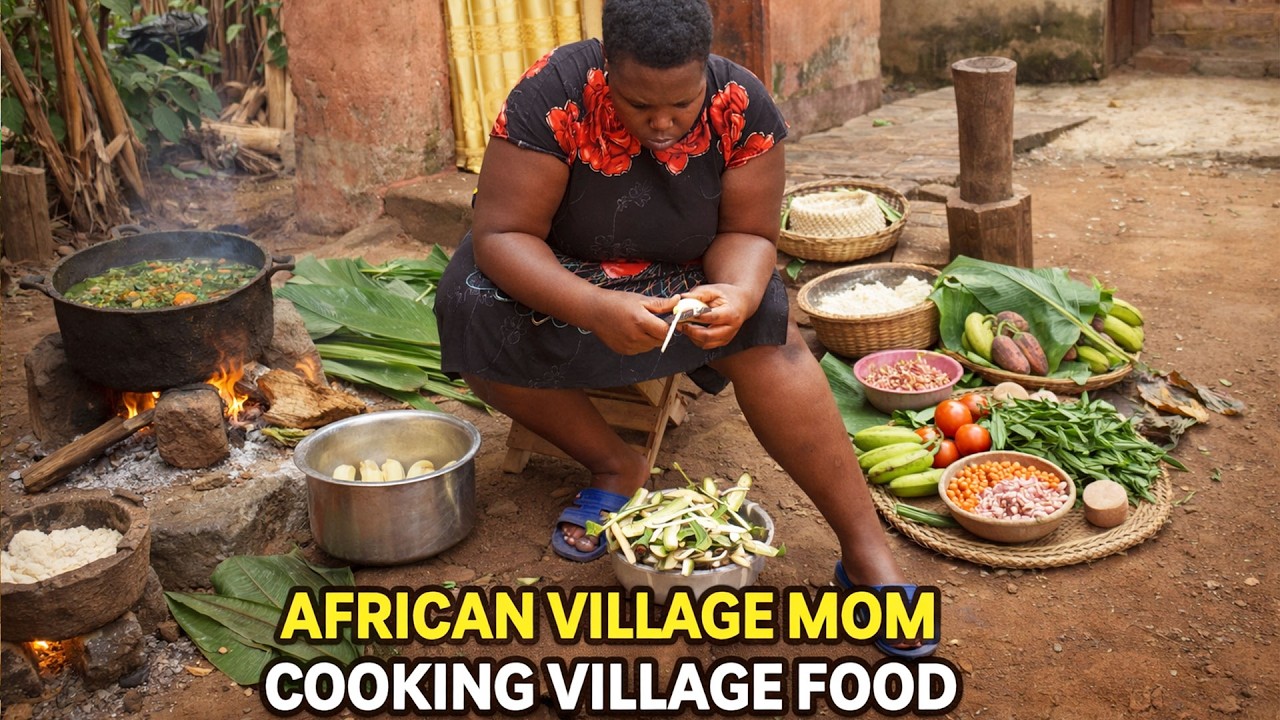 African village life #cooking🔥Most Delicious Organic Village Food With Our Hardworking Mom