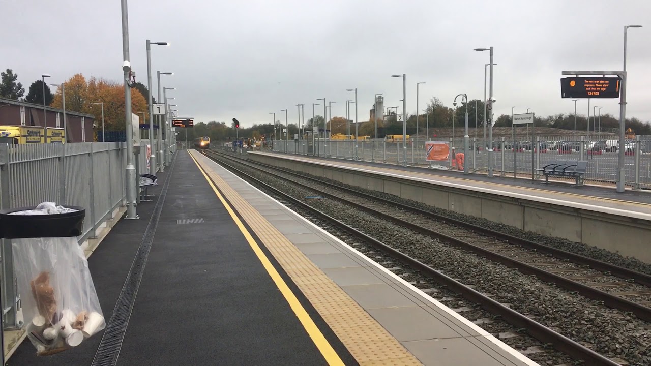 5 November 2019 Market Harborough station class 222 MML2 high speed 5.11.19