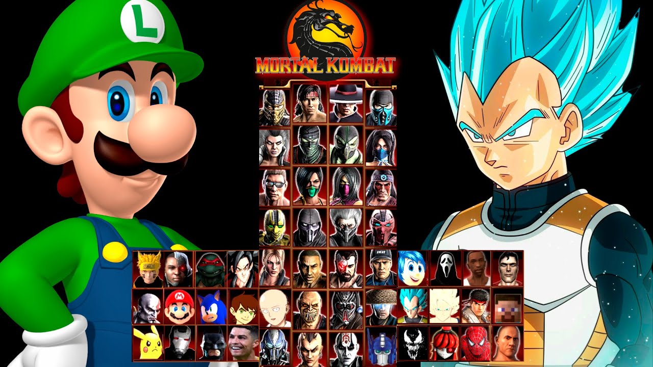 MORTAL KOMBAT 9 | LUIGI & VEGETA  | EXPERT TAG LADDER | GAMEPLAY (4K60FPS)
