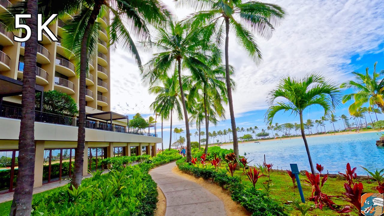 Waikiki Walking 2023 🌴 Hilton Hawaiian Village ☀️ Hawaii 5K Walk @KamehamehaAdventures